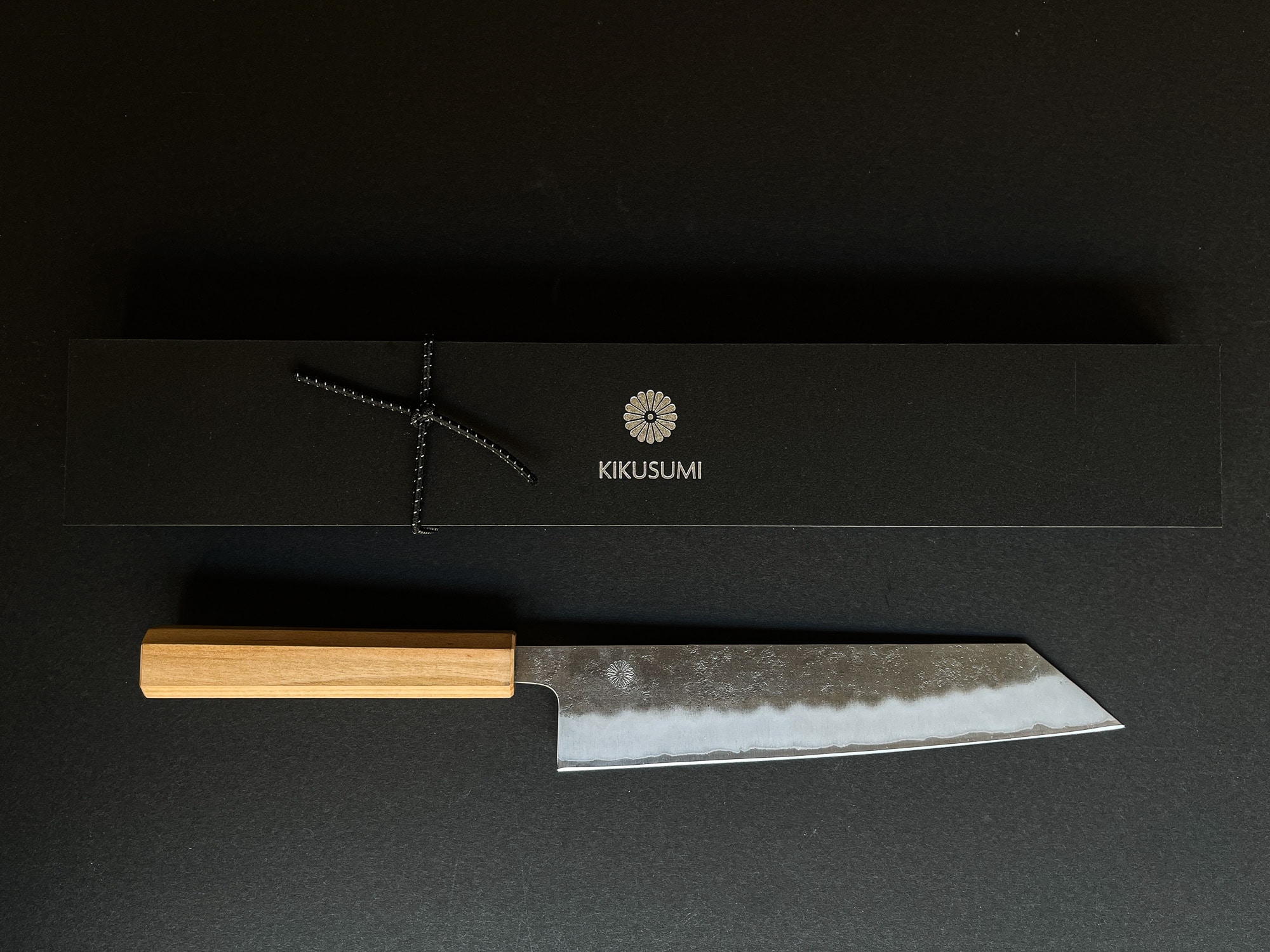 BLACK GHOST 6.5 Kiritsuke Bunka Santoku Kitchen Knife - Hiba