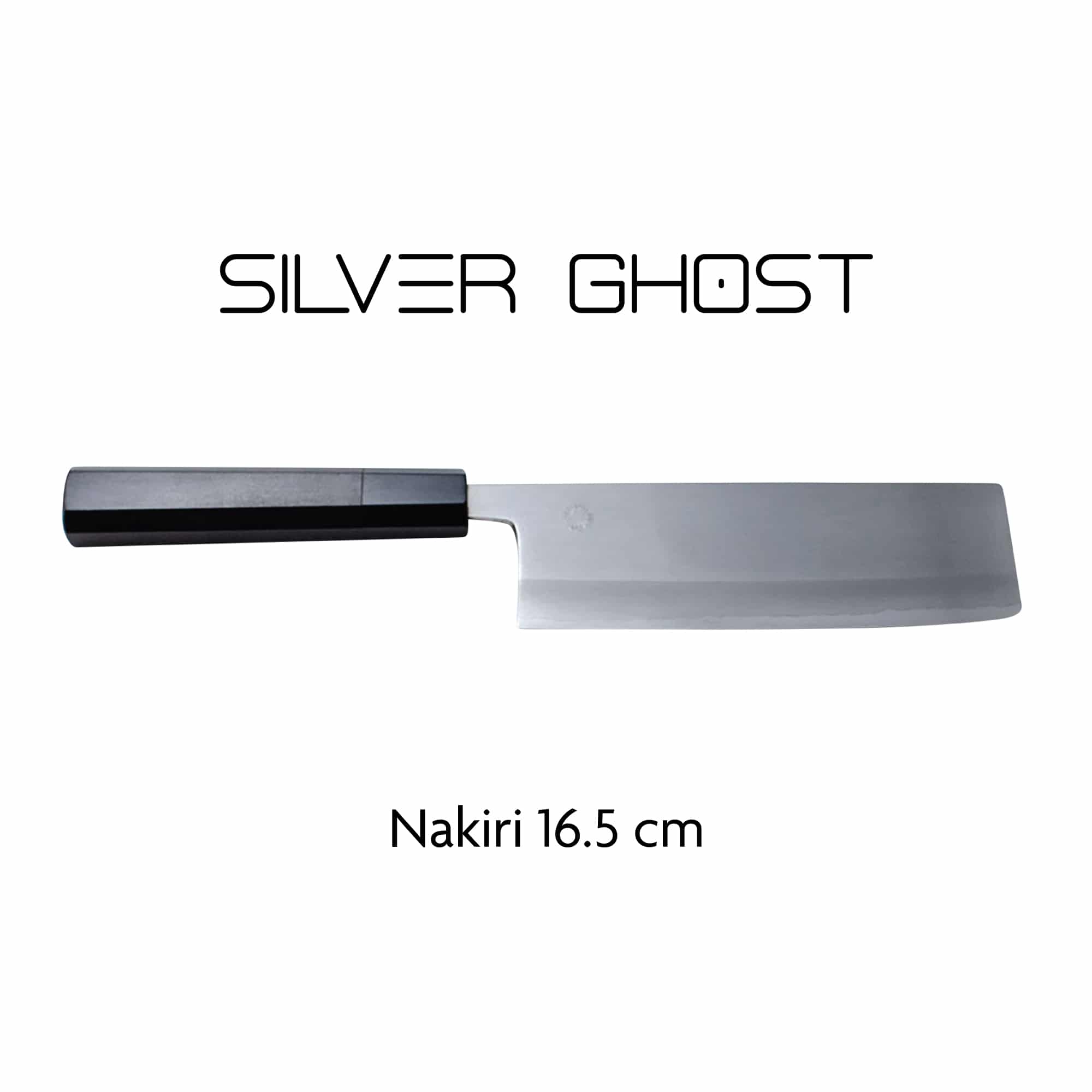 Kikusumi SILVER GHOST 7″ Nakiri Knife - Ebony Wa Handle Japanese