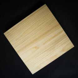 KIKUSUMI Kiso Valley Hinoki Wood Cutting Board - Use as Bread Cheese Charcuterie Chopping Serving Board  -Square Diamond